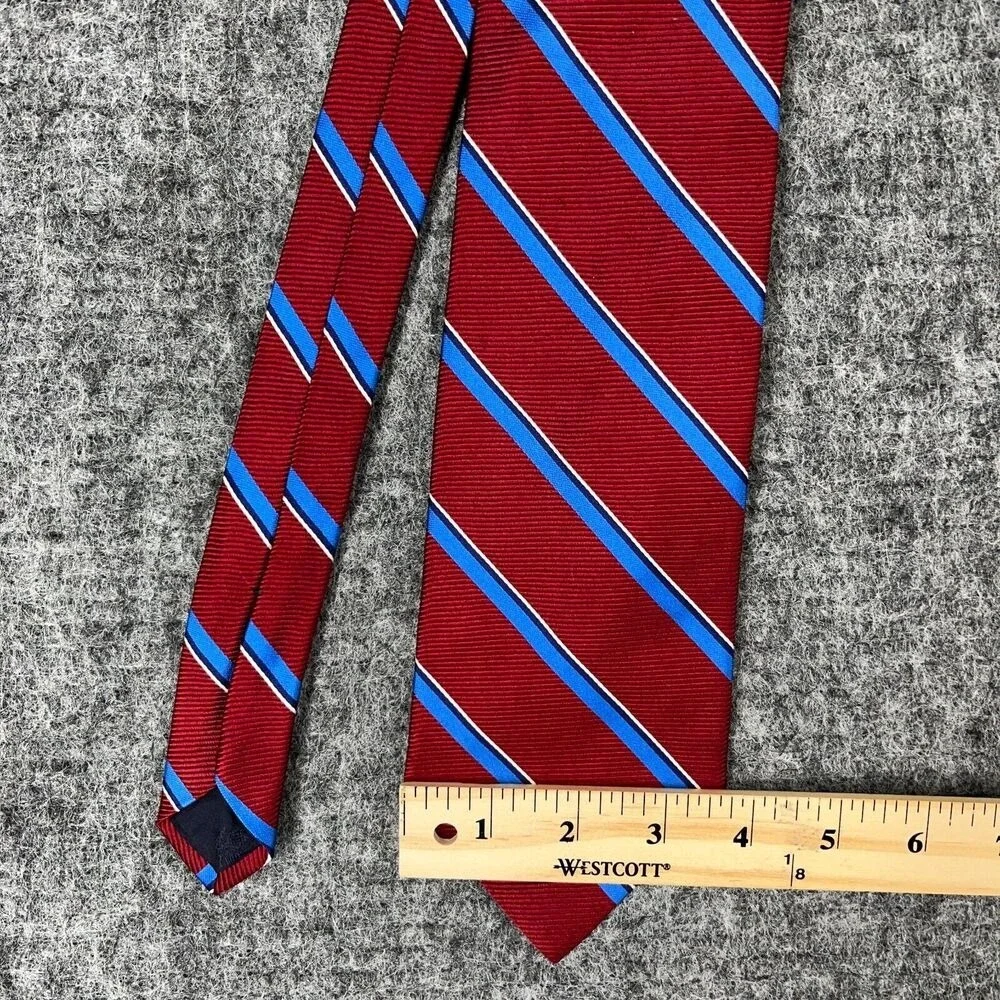 Brooks Brothers 345 Tie Mens Silk USA Red‎ Striped 56